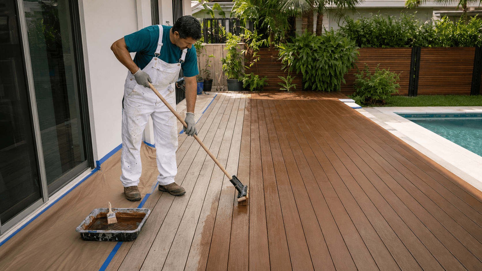 Professional deck painting and refinishing