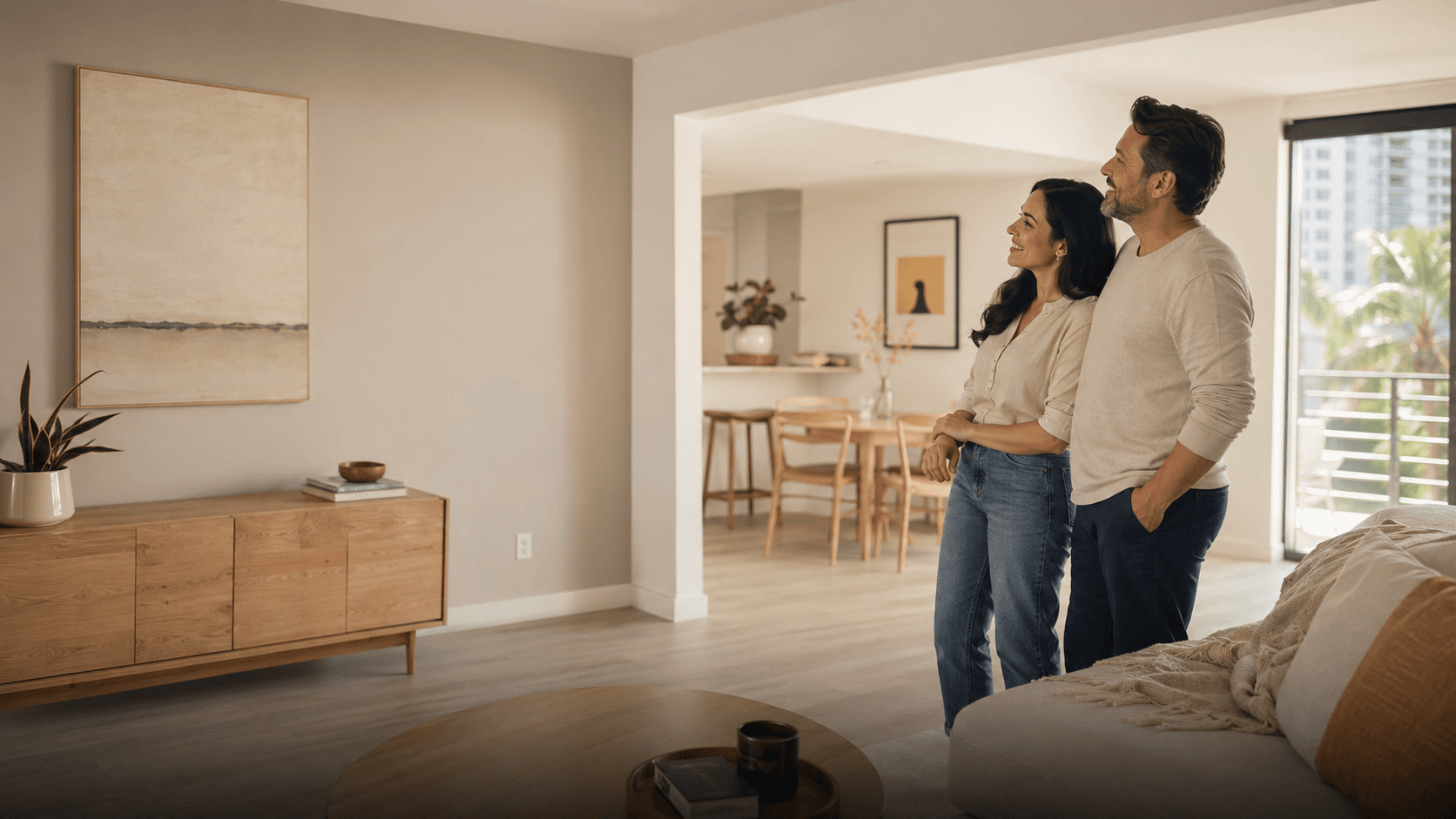 Professional interior painting in a protected Miami-area home